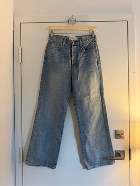 Denim Forum High-Rise Wide-Leg Jeans (short - below 5’3)
